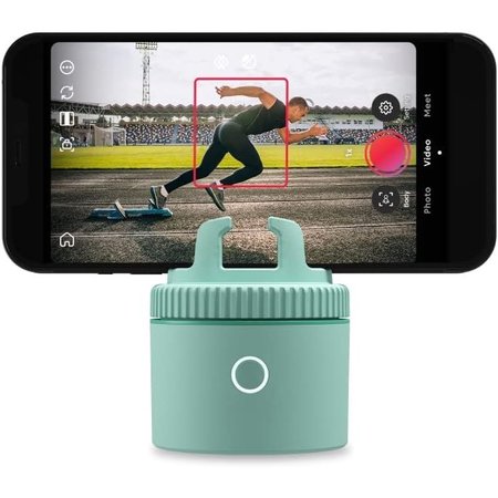 PIVO Pod Lite Auto Face Tracking Phone Holder, 360 deg. Rotation, Handsfree Video Recording - Green PV-P1L05